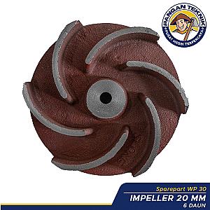 Sparepart WP 30 - Impeller 20 MM 6 Daun